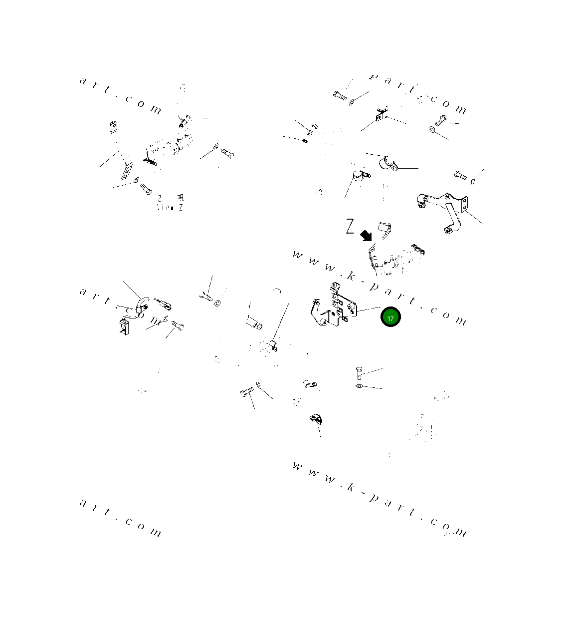 Кронштейн 419-06-61321 Komatsu
