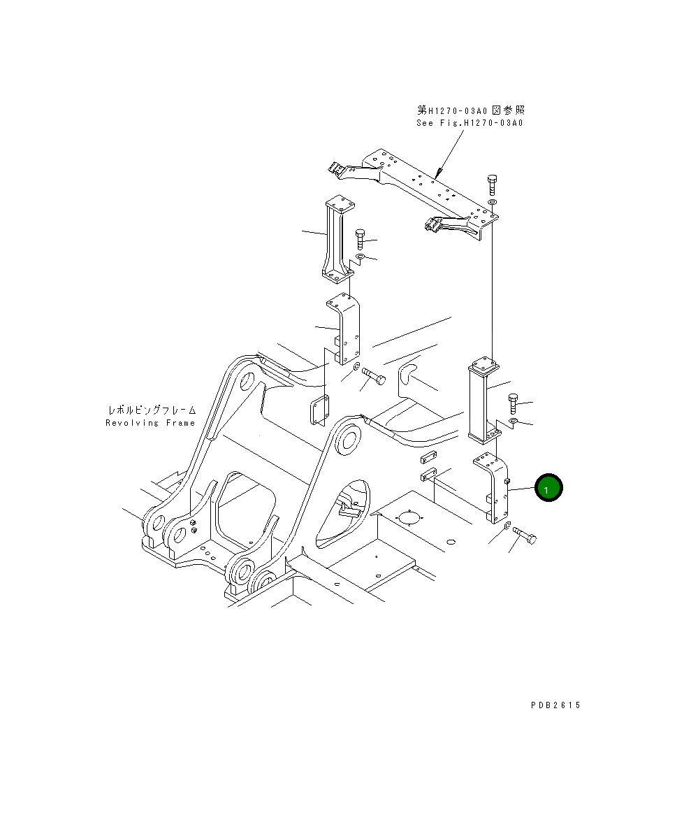 Кронштейн 207-970-6110 Komatsu