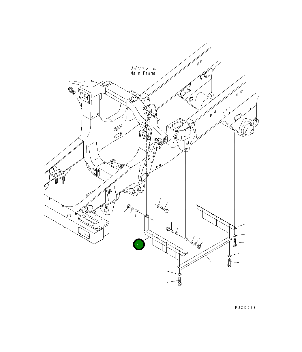 Кронштейн 569-54-86211 Komatsu
