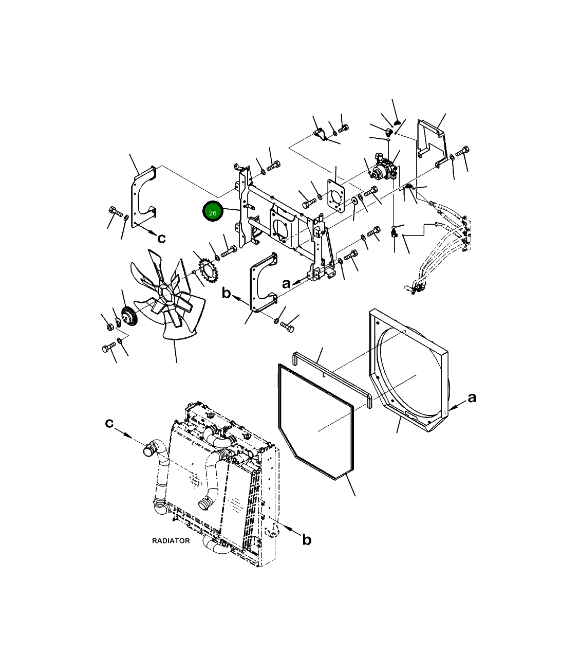Кронштейн 421-62-41810 Komatsu