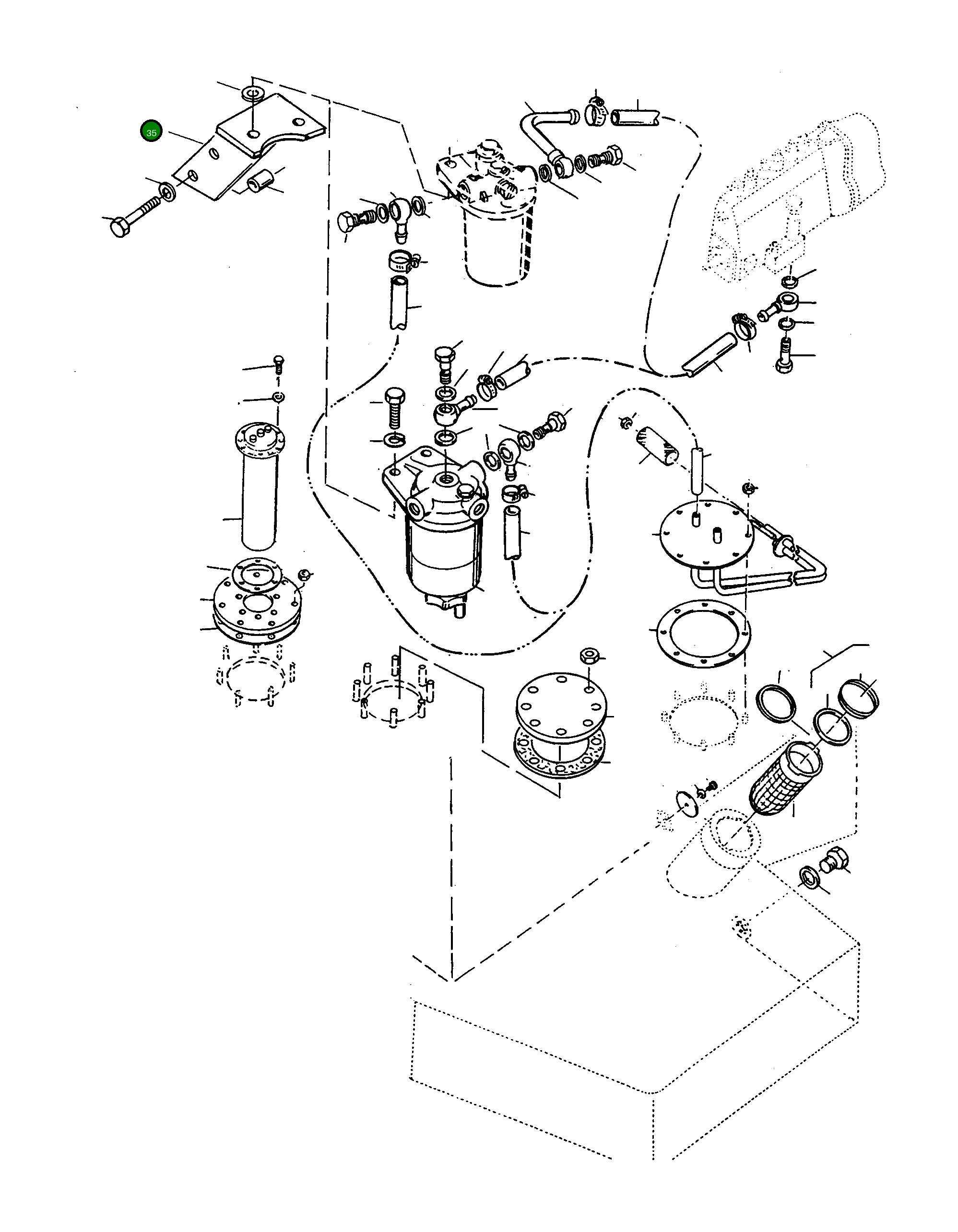Кронштейн 2992389M91 Komatsu