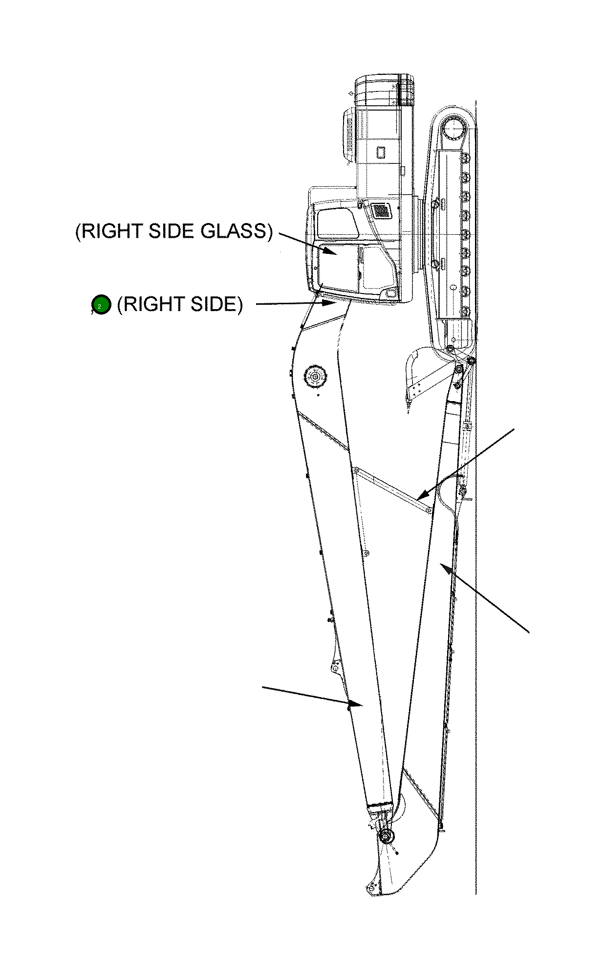 Наклейка KVY-6X-01110 Komatsu