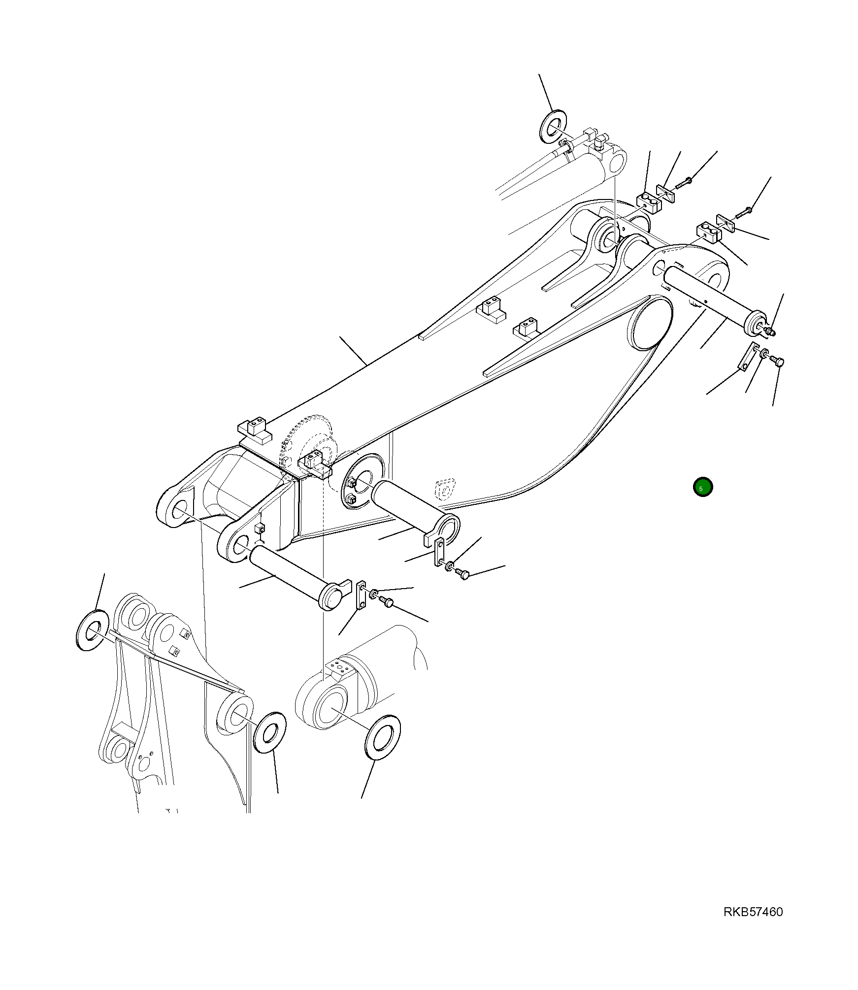 Палец 21W-70-R8941 Komatsu