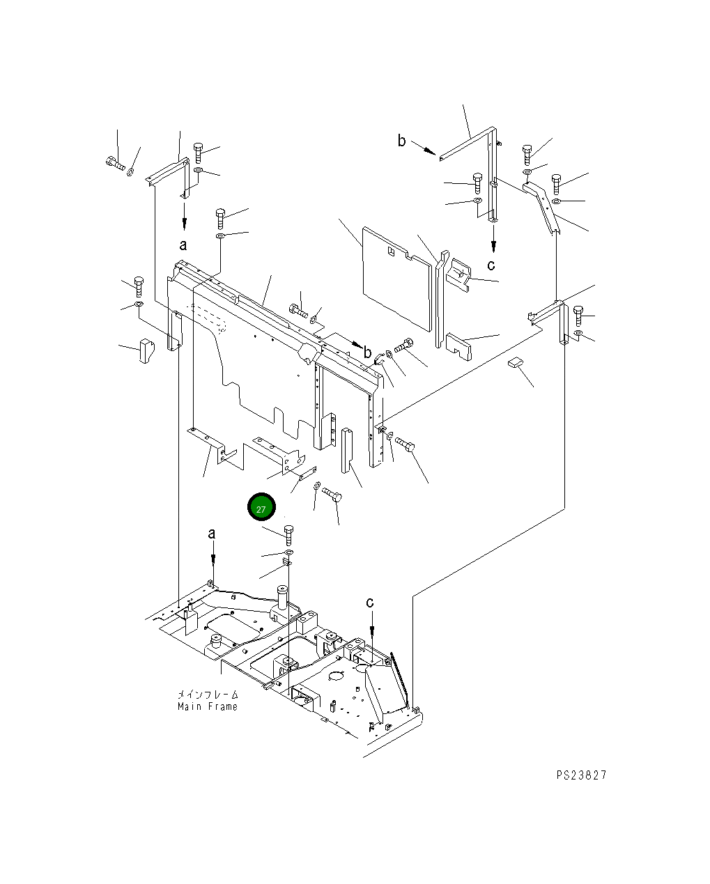 Лист 201-54-74132 Komatsu