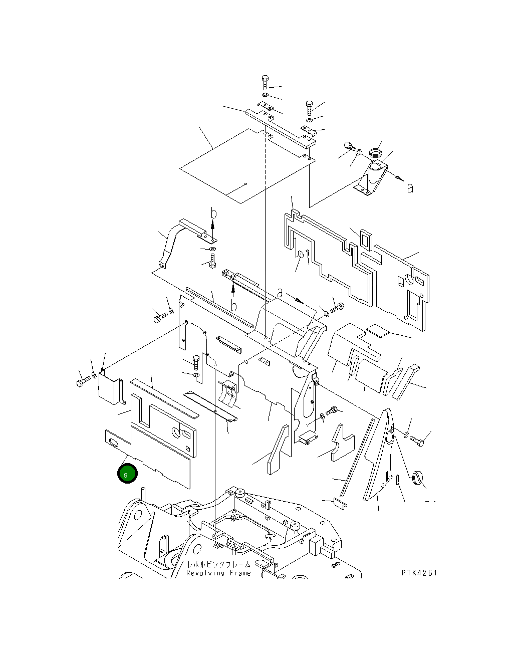 Лист 21Y-54-17590 Komatsu