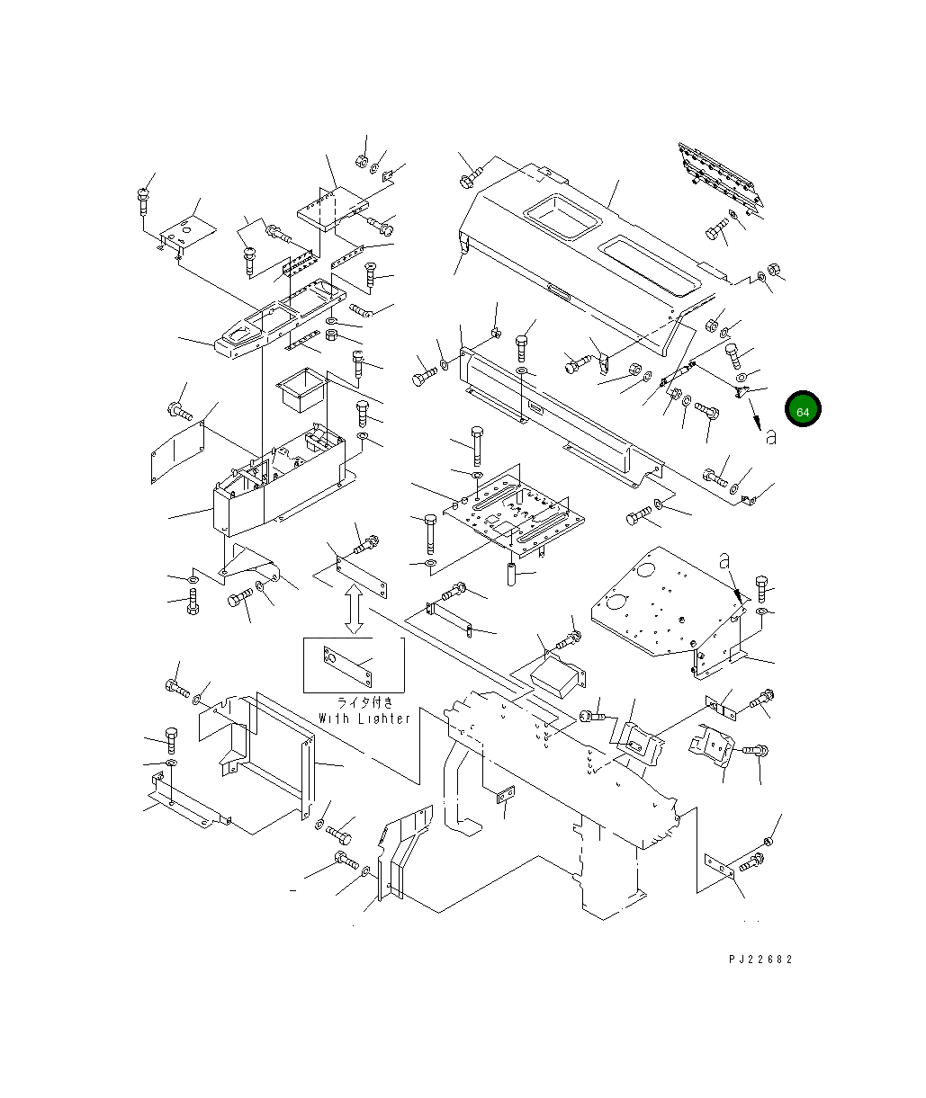 Кронштейн 569-54-64350 Komatsu