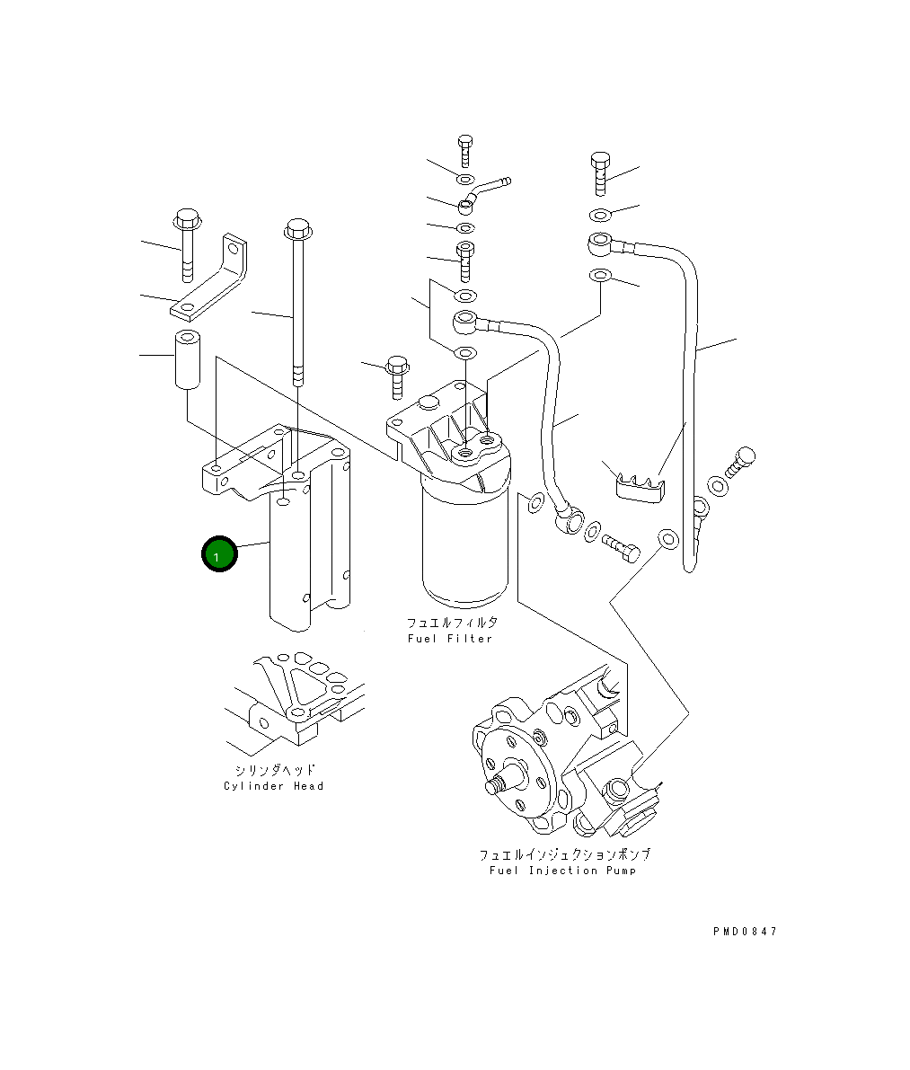 Кронштейн 6732-71-6732 Komatsu