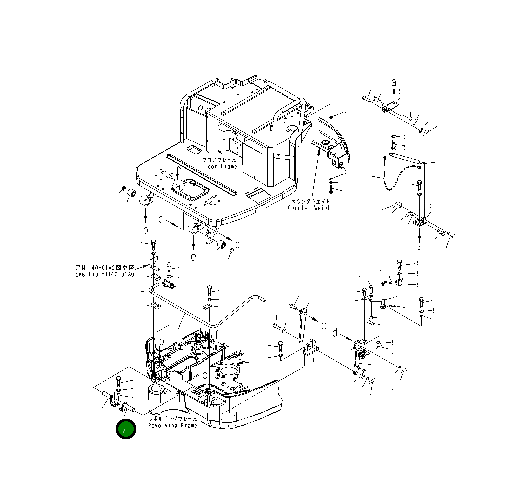 Палец 22J-54-25930 Komatsu
