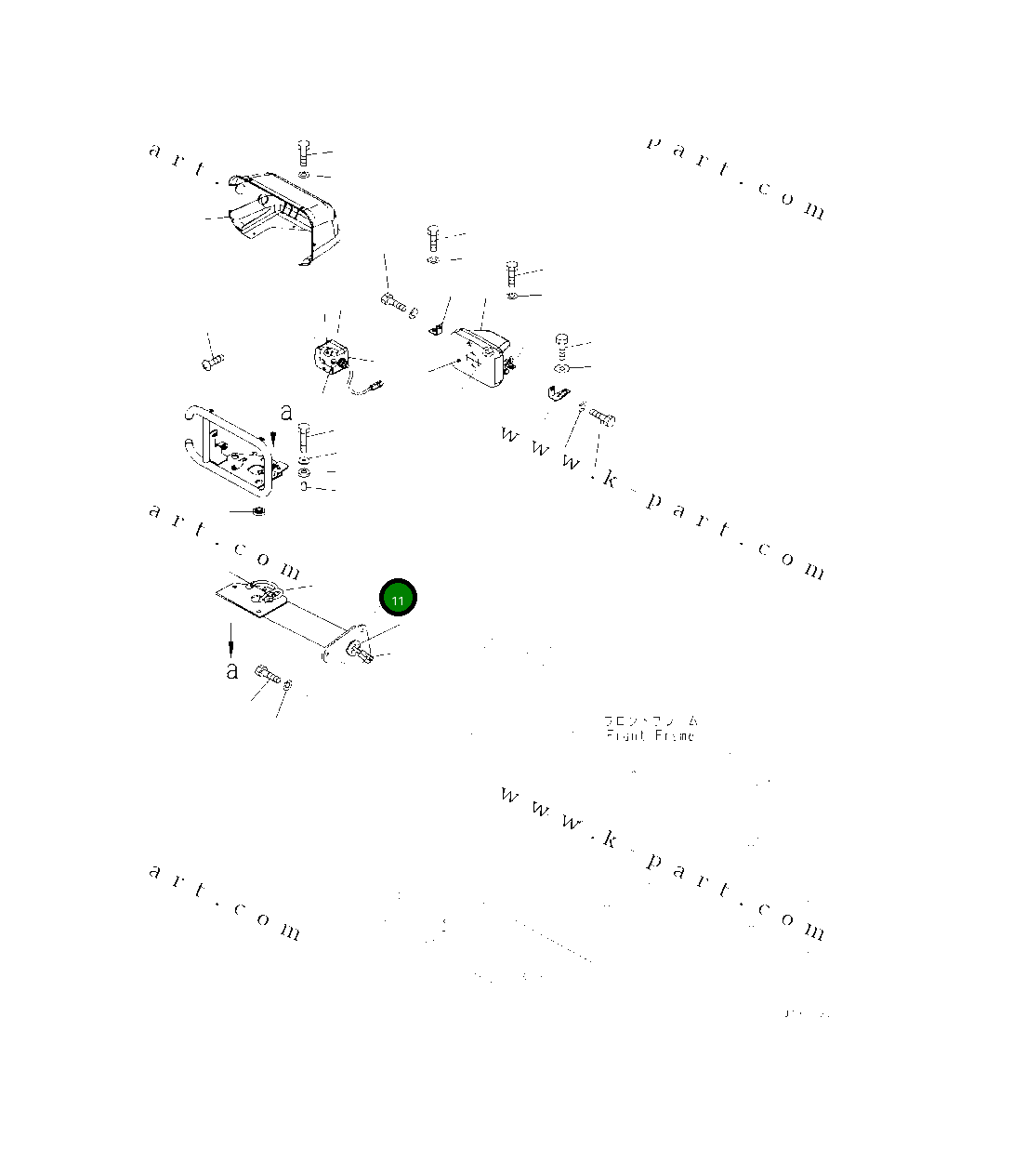 Опора 418-U77-5520 Komatsu