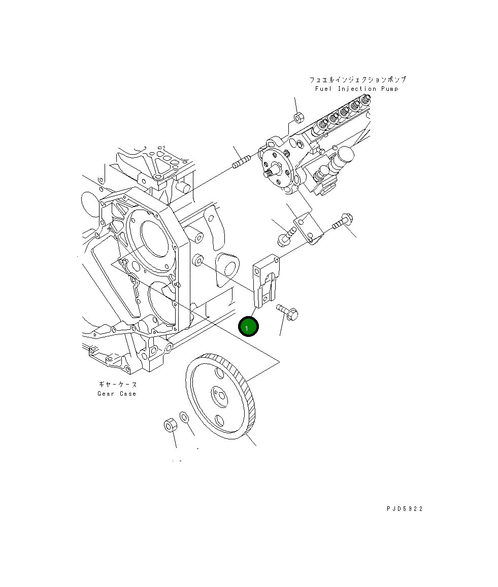 Кронштейн 6732-71-3681 Komatsu