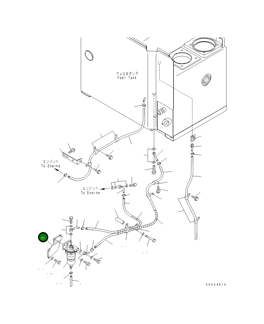 Кронштейн 23A-04-32110 Komatsu