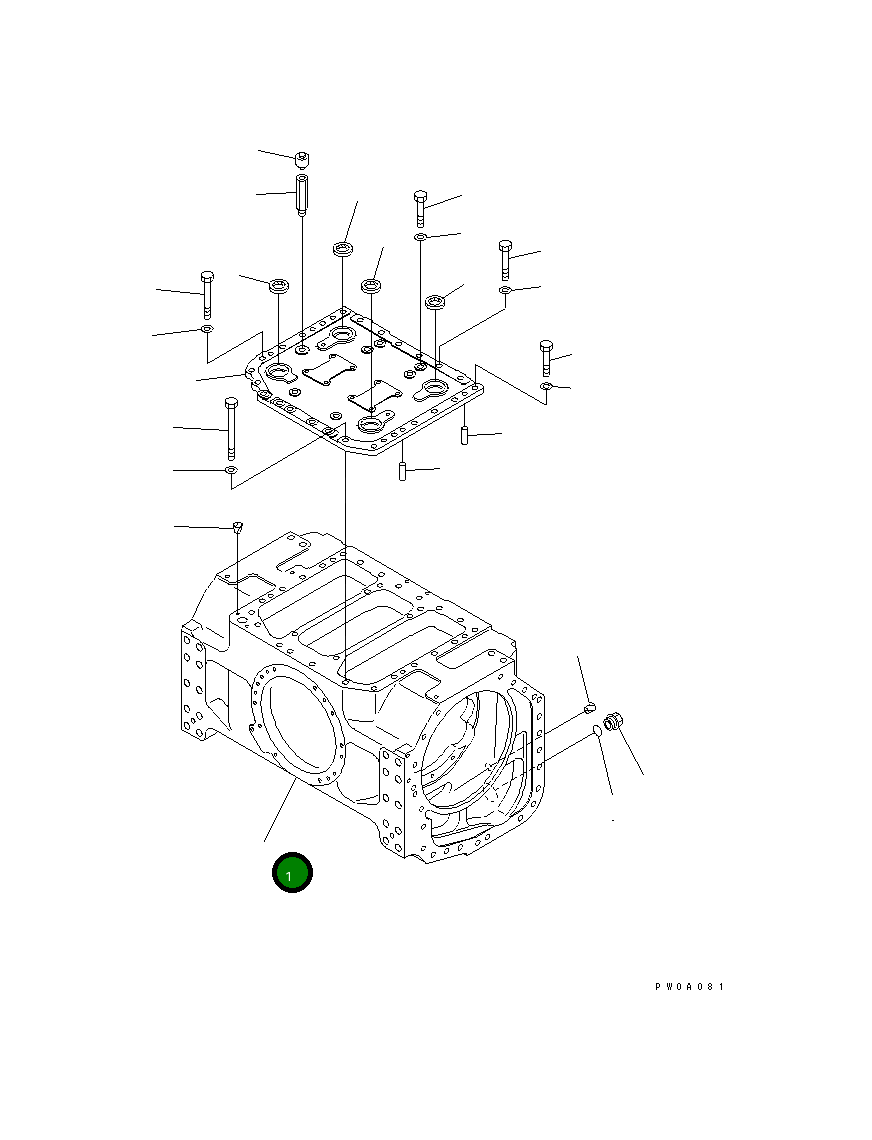 Корпус 124-22-55117 Komatsu