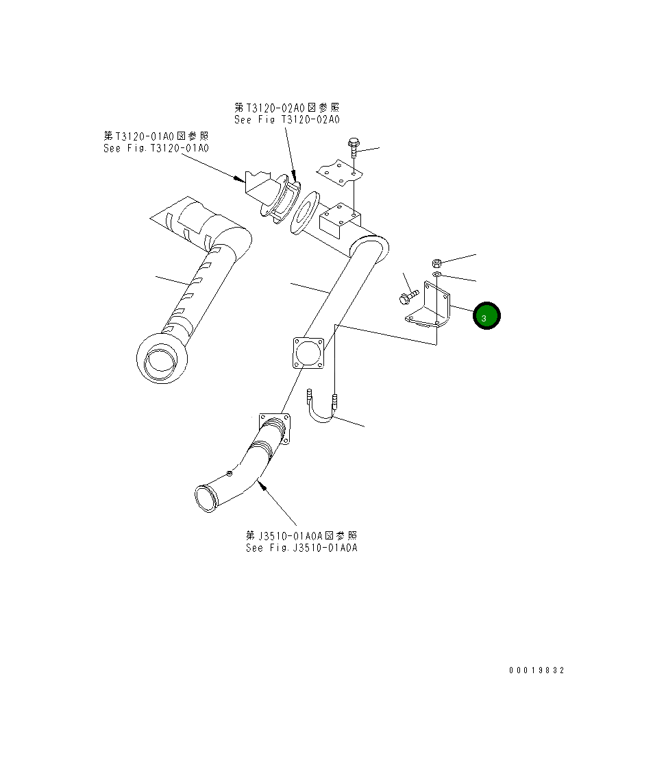Кронштейн 567-02-71130 Komatsu