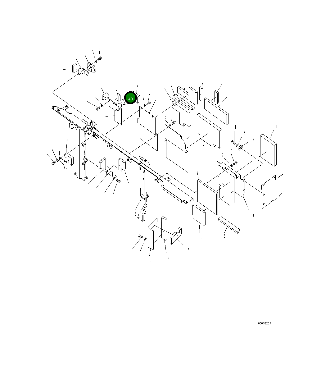 Лист 21M-54-23280 Komatsu