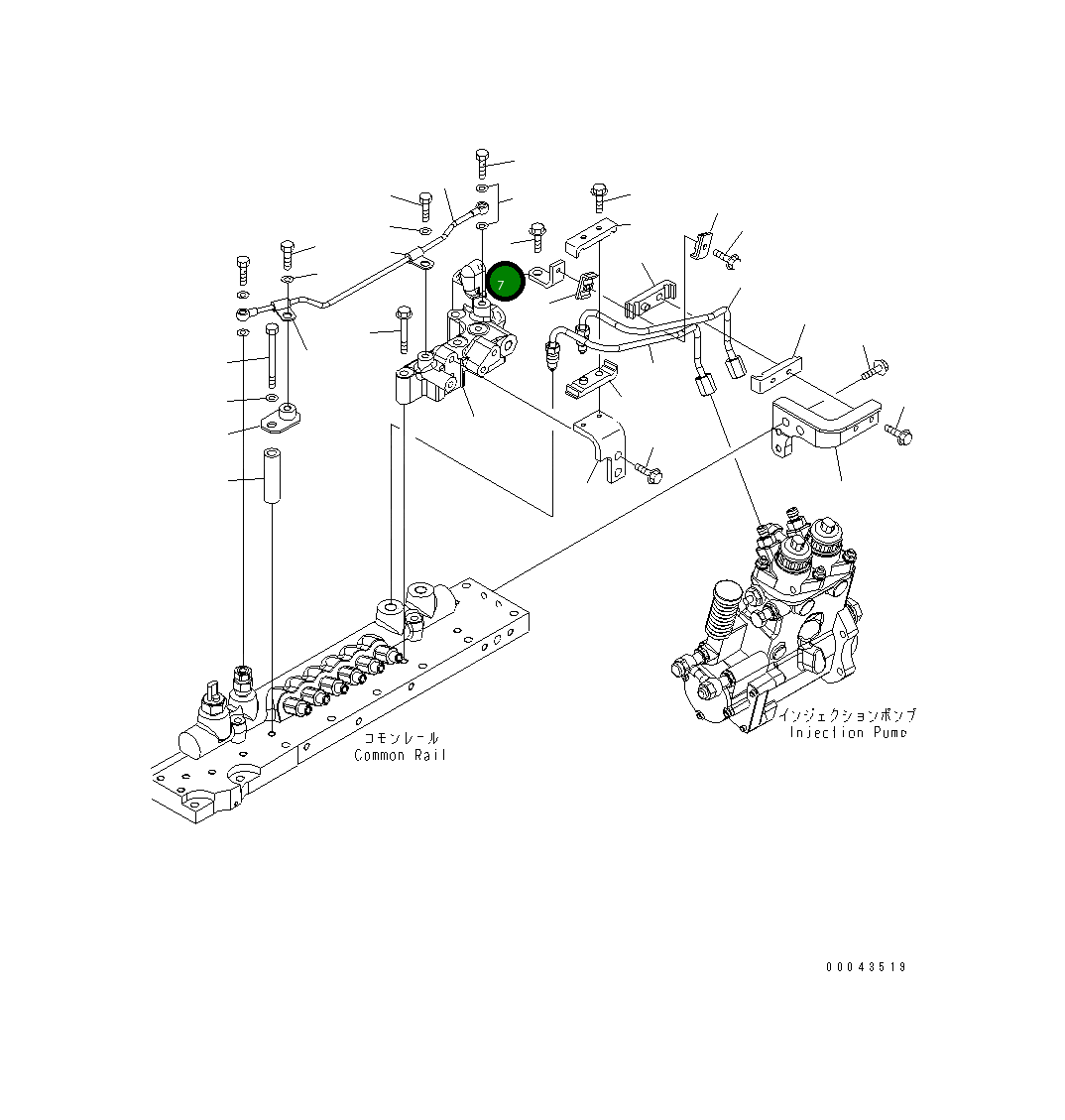 Кронштейн 6245-71-5420 Komatsu