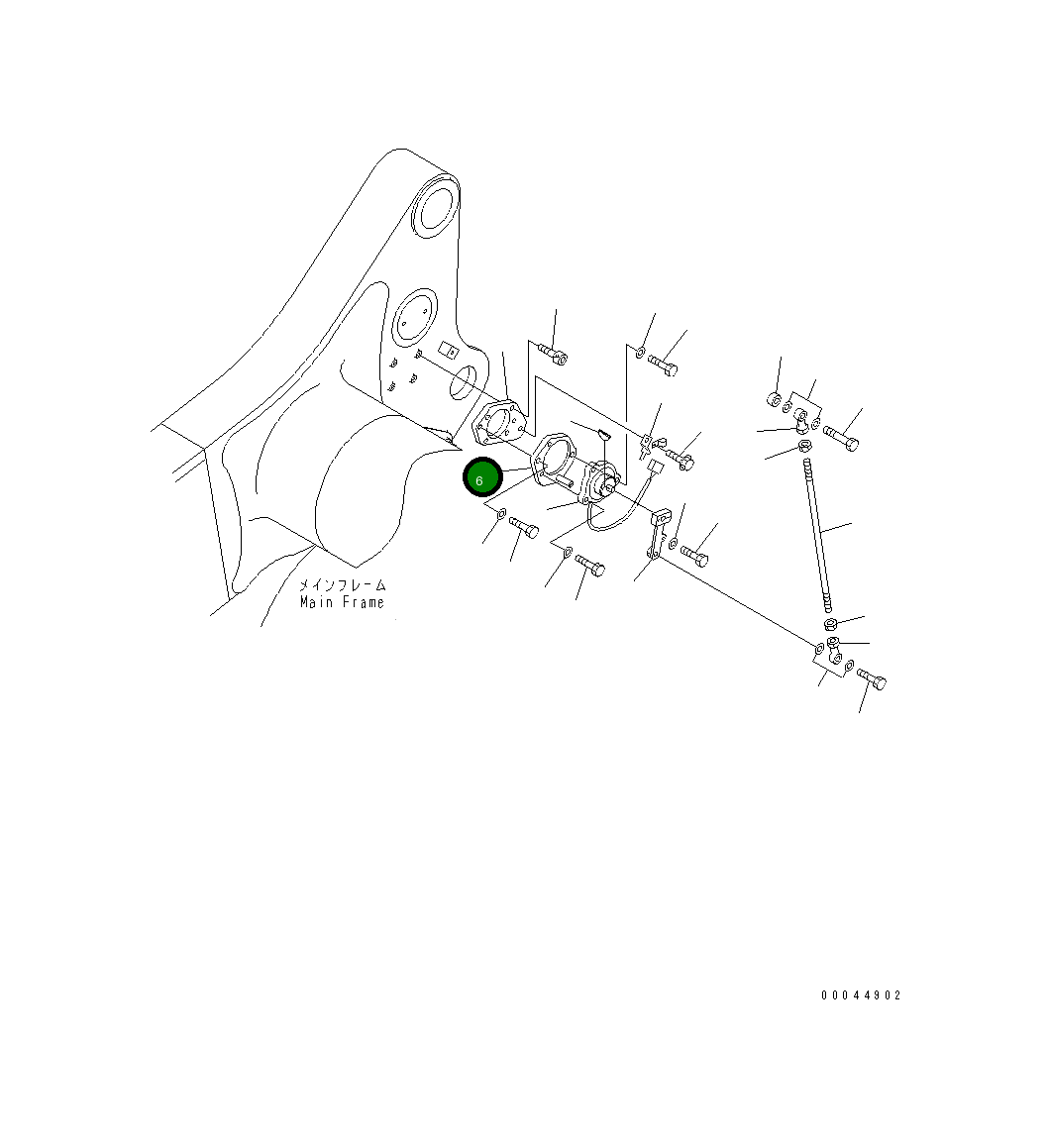 Кронштейн 569-43-88320 Komatsu