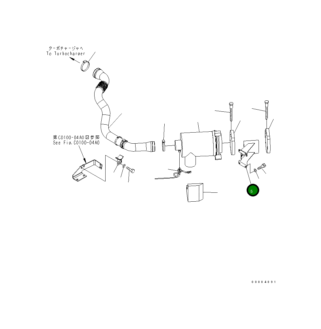 Кронштейн 22U-01-21162 Komatsu