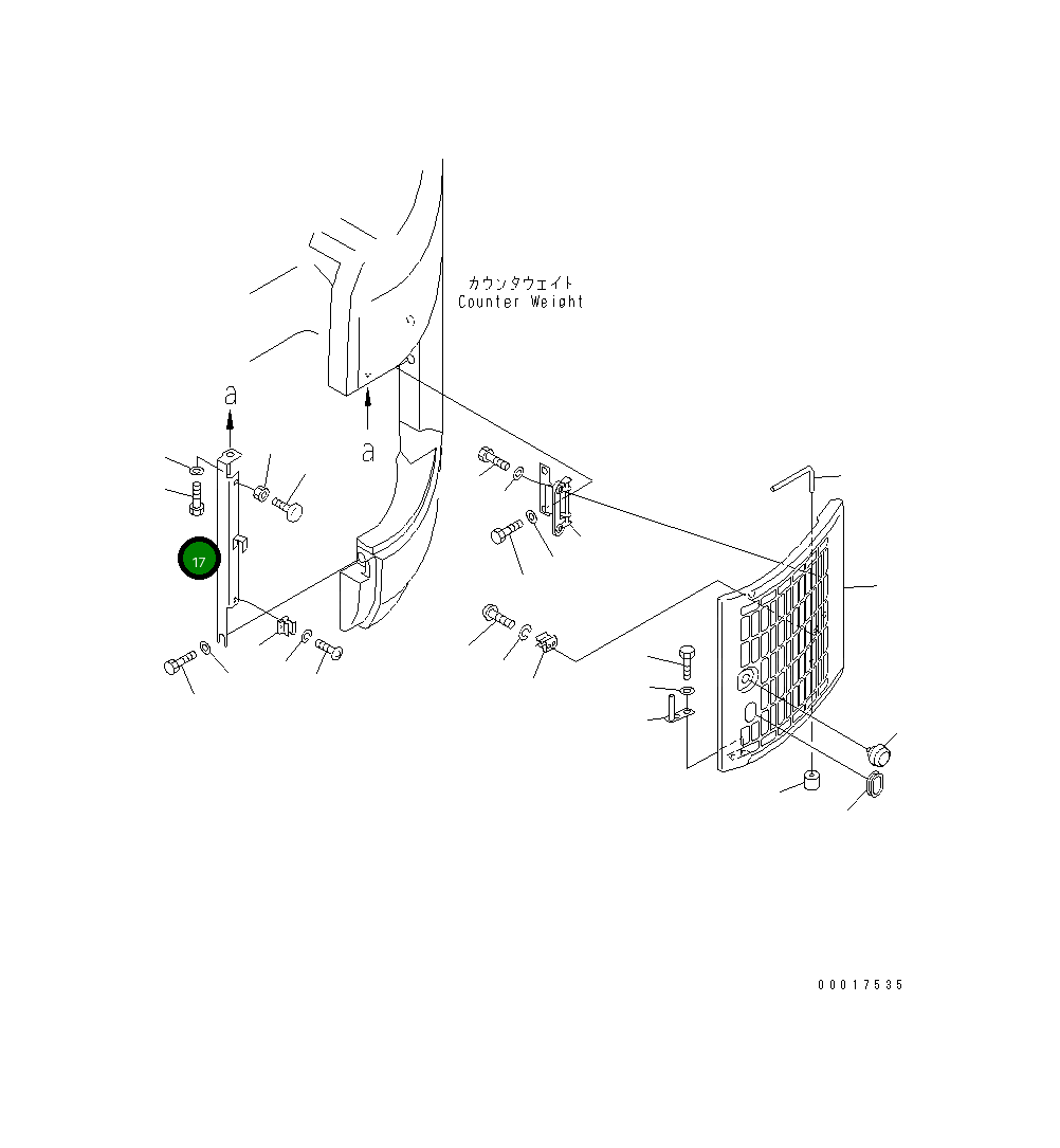 Кронштейн 22B-54-11861 Komatsu