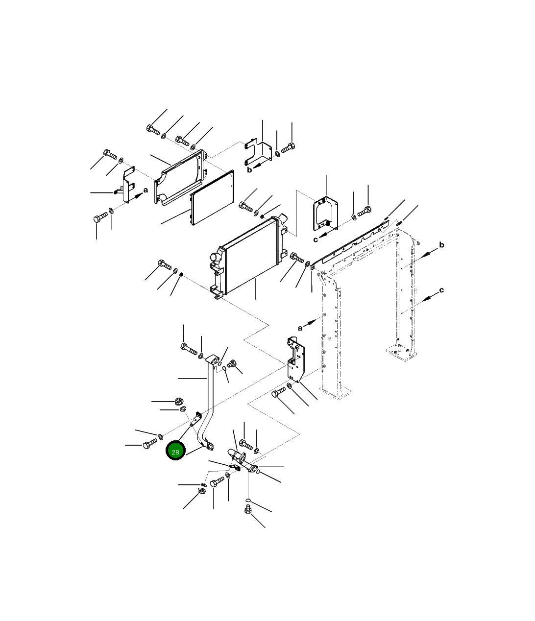 Кронштейн 207-03-41371 Komatsu
