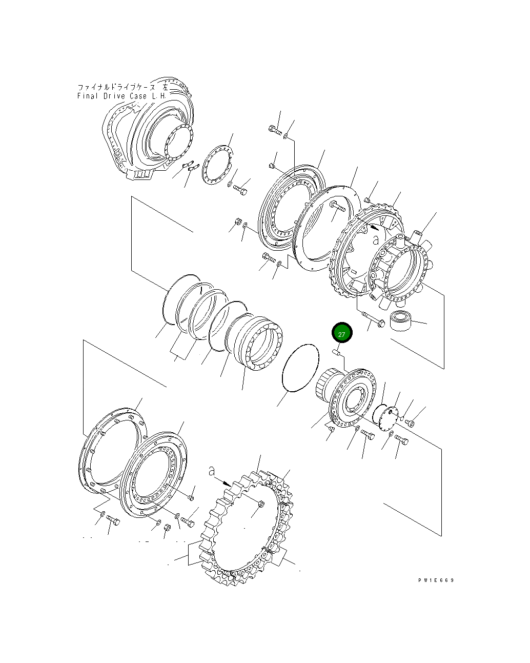 Палец 19M-27-12830 Komatsu
