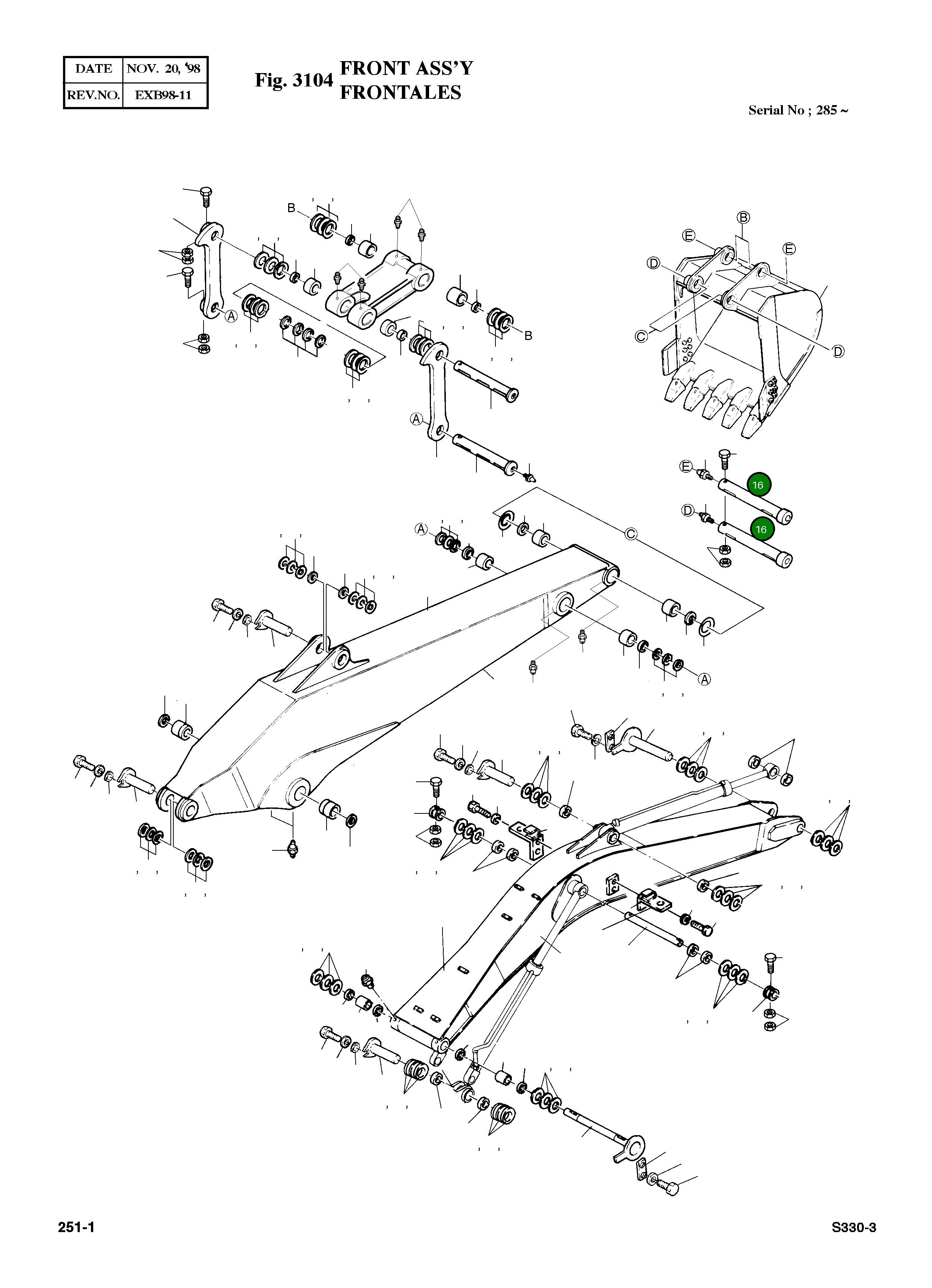 Палец 2123-2270A Komatsu