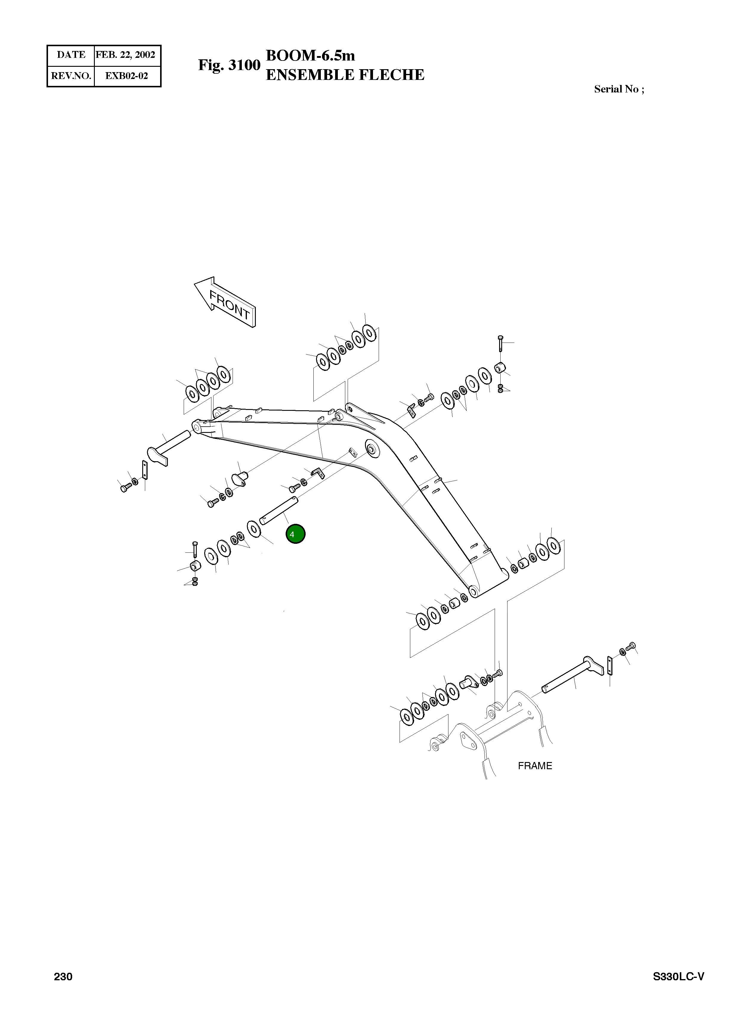 Палец 2123-2358 Komatsu