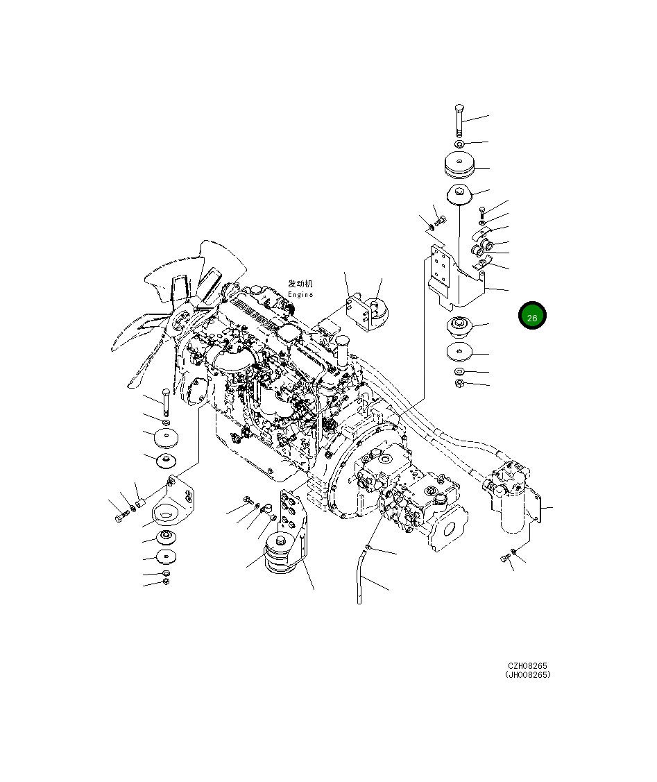 Кронштейн 207-01-75140 Komatsu