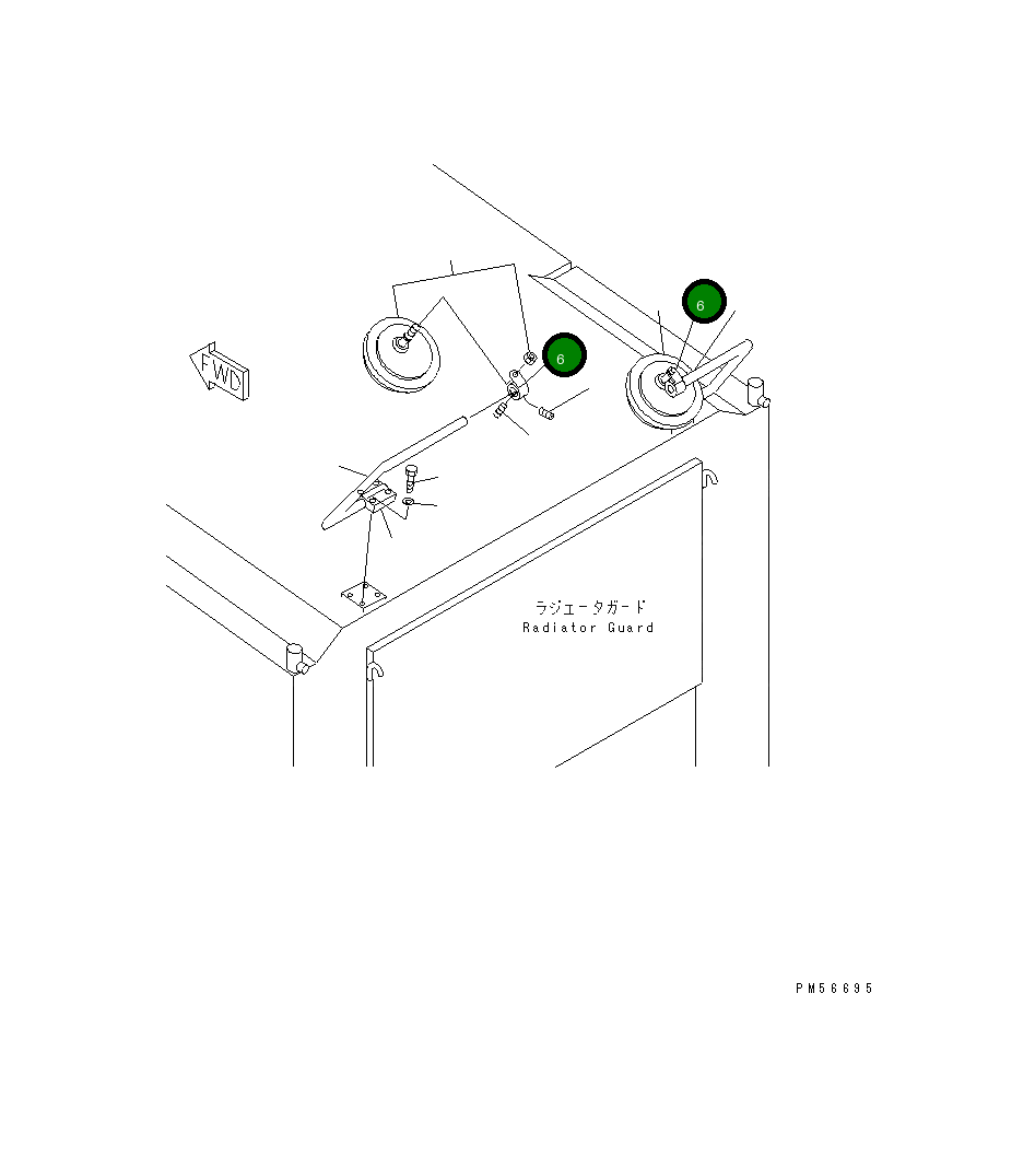 Кронштейн 262-06-64180 Komatsu