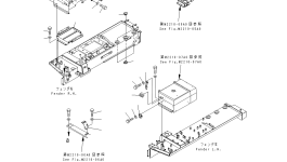Кронштейн 198-54-61180 Komatsu