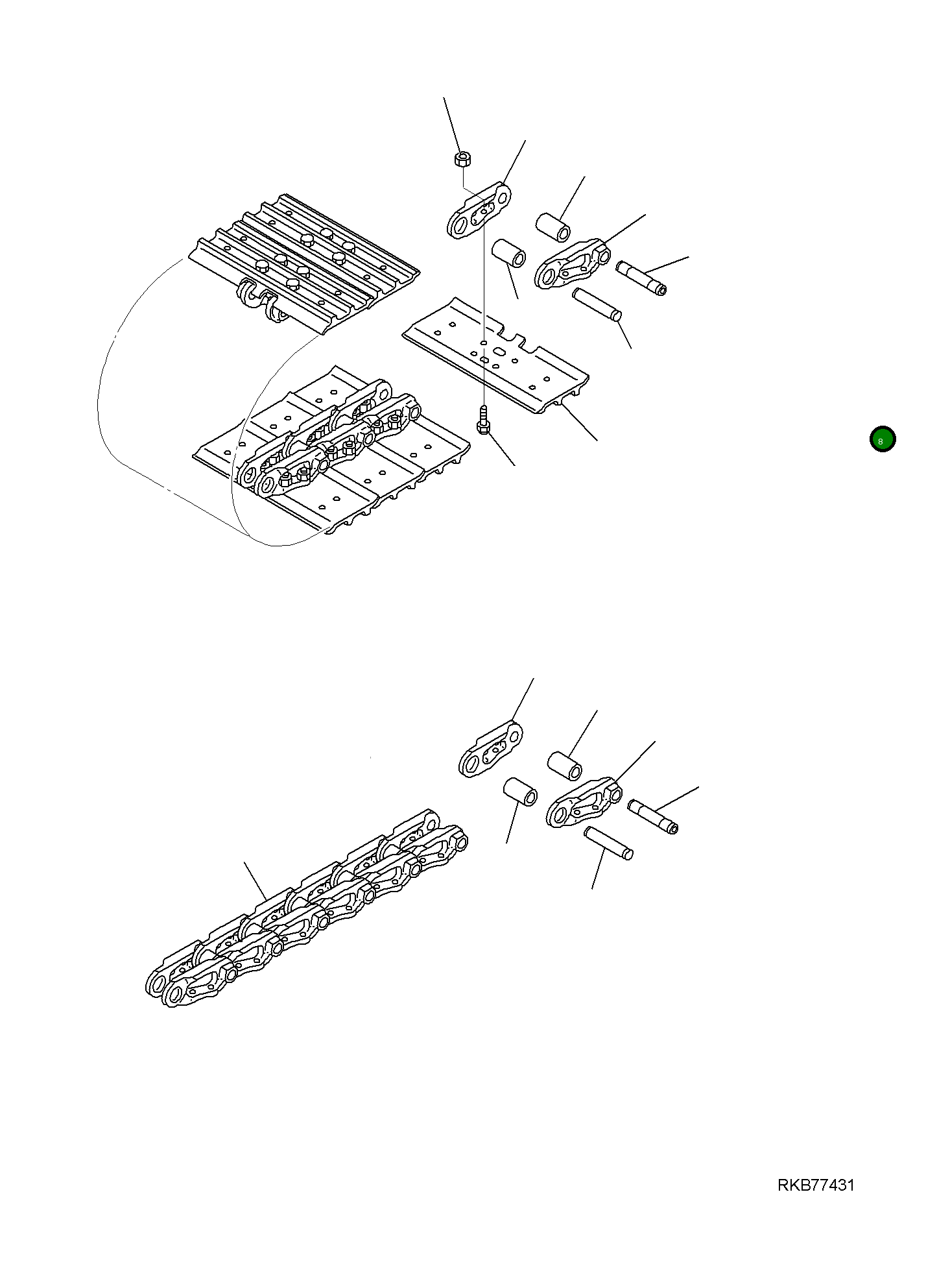 Палец 22L-09-R9070 Komatsu