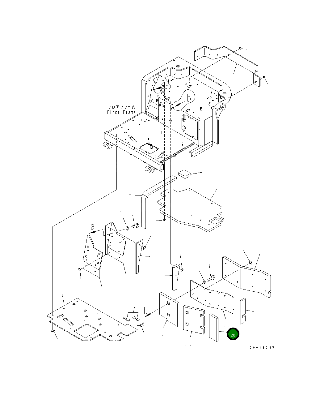 Лист 22M-54-28870 Komatsu