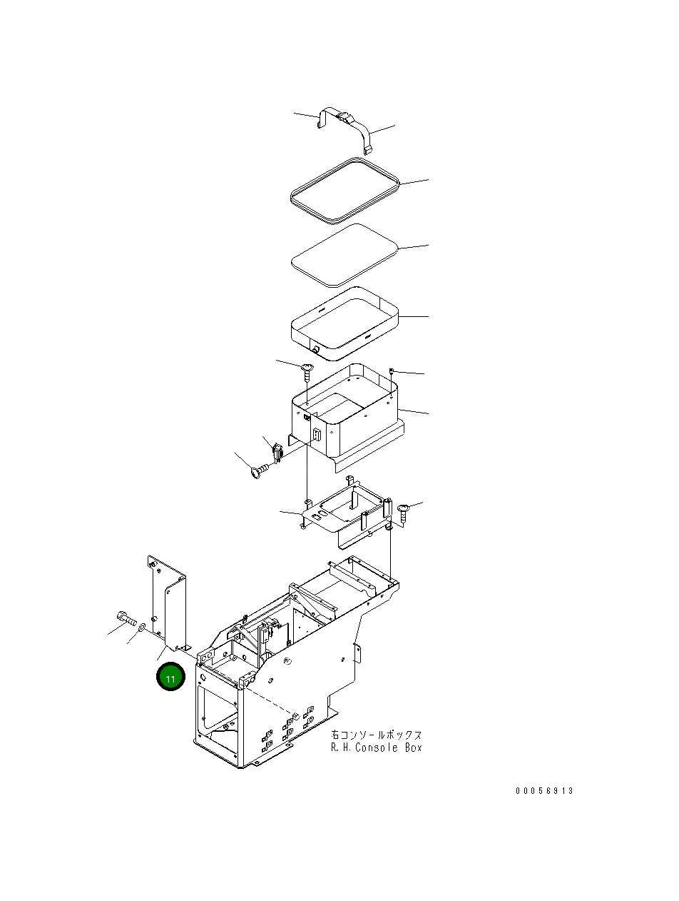 Кронштейн 427-54-26172 Komatsu