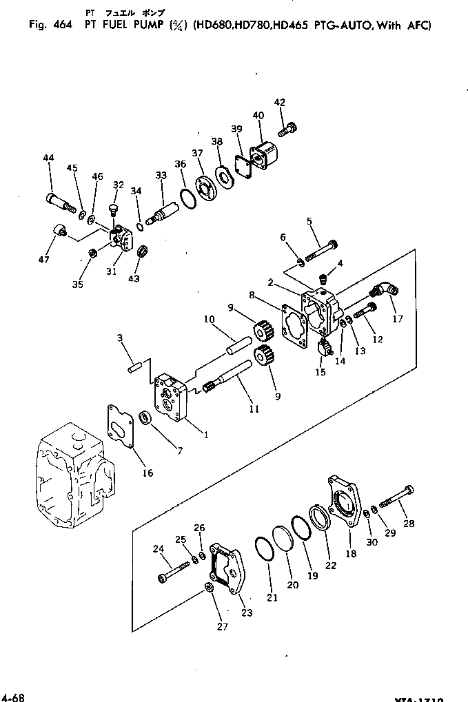 Корпус CU3020432 Komatsu