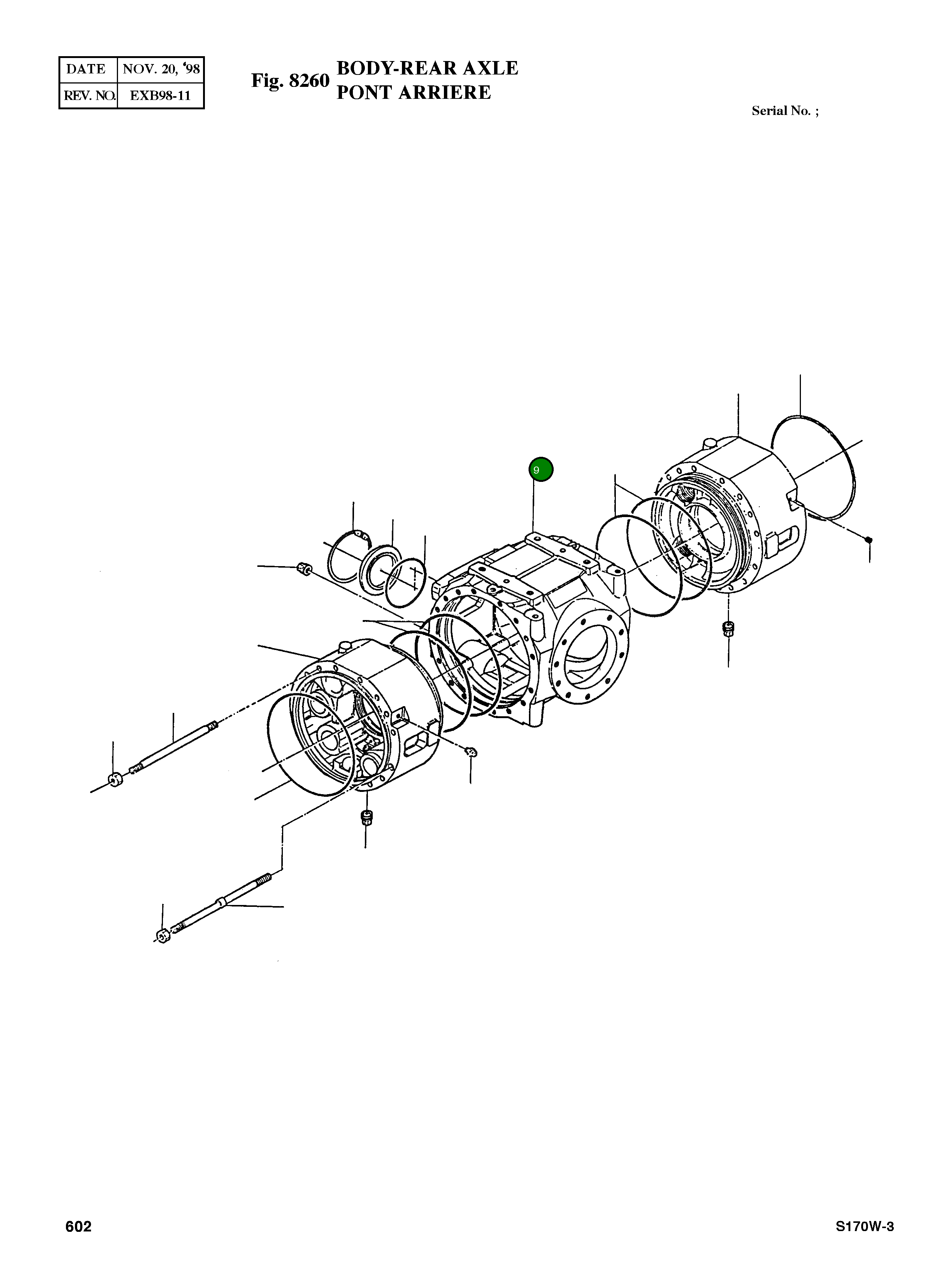 Корпус 176.01.001.03 Komatsu