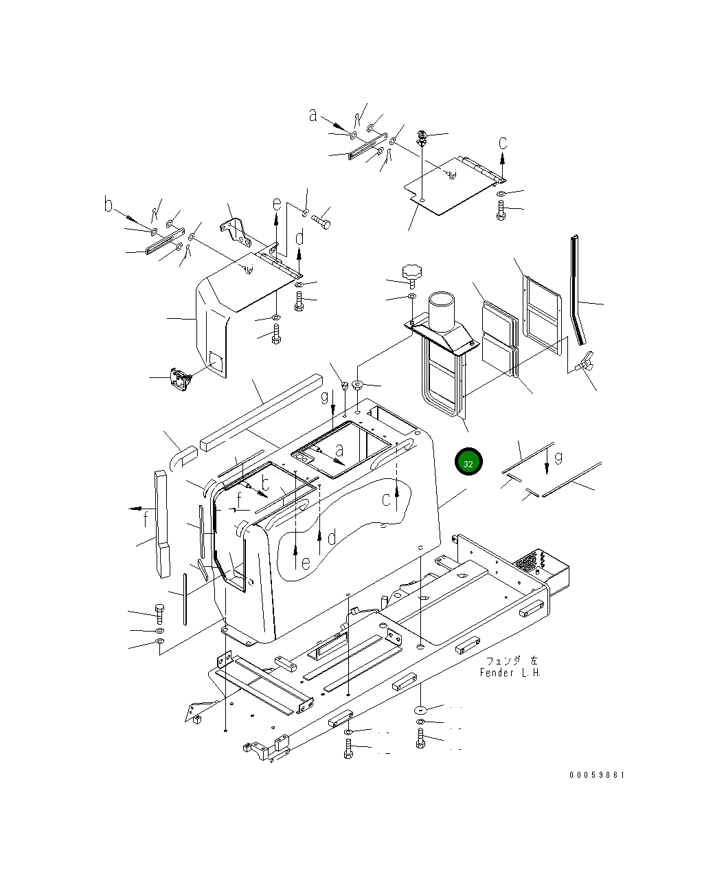 Кронштейн 17A-911-4911 Komatsu