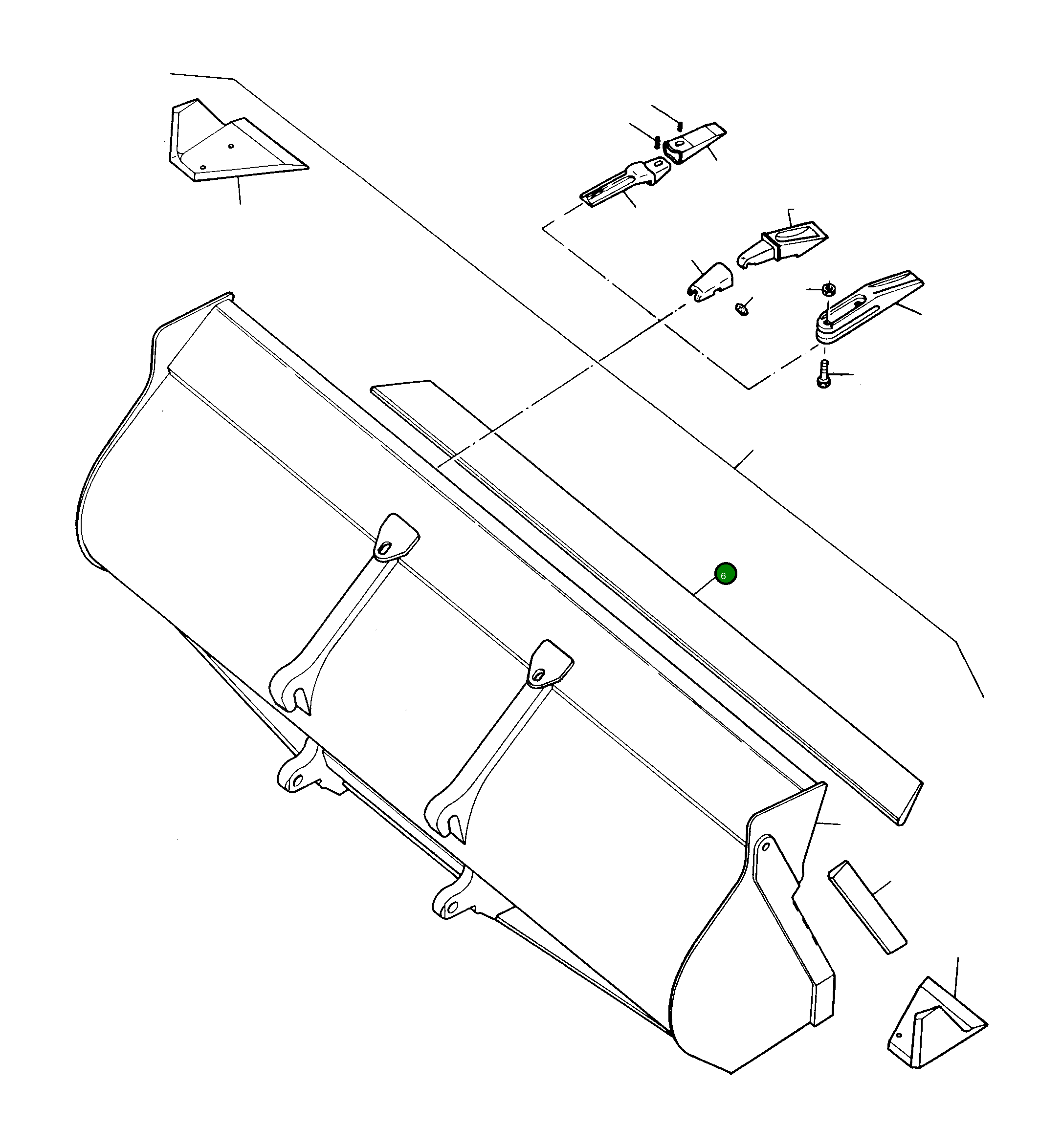 Нож 2953370M1 Komatsu