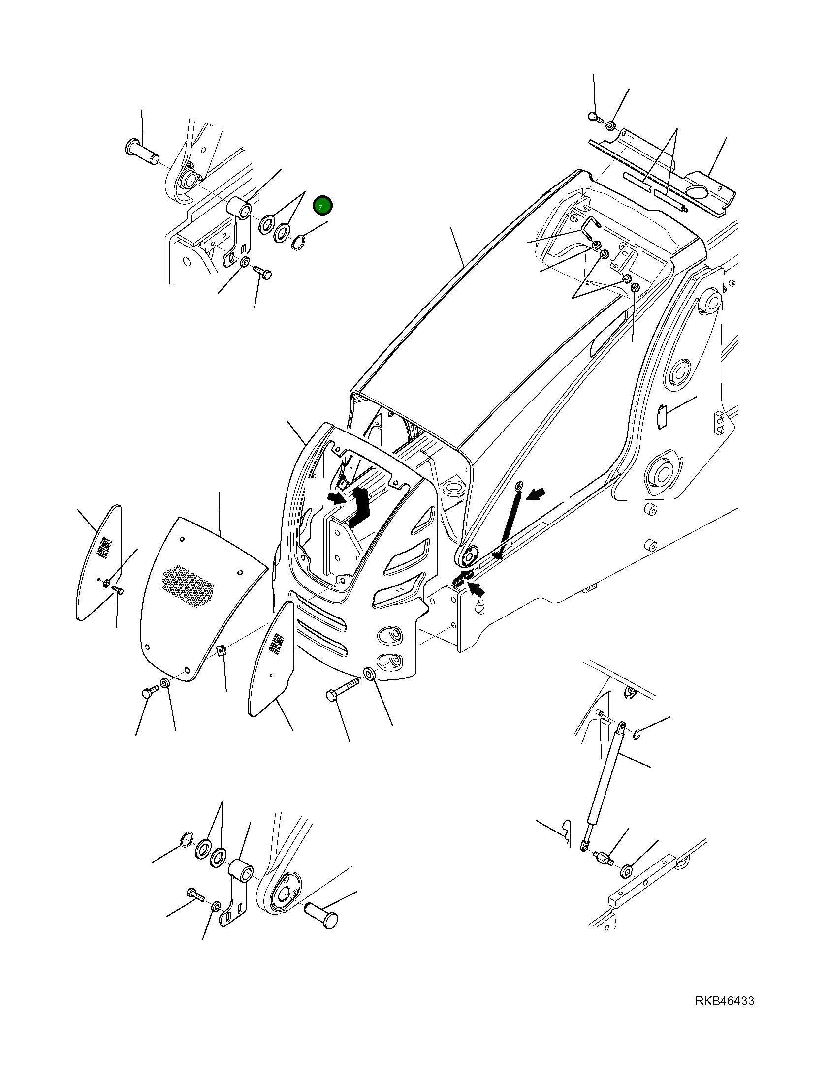 Опора 42N-54-12153 Komatsu