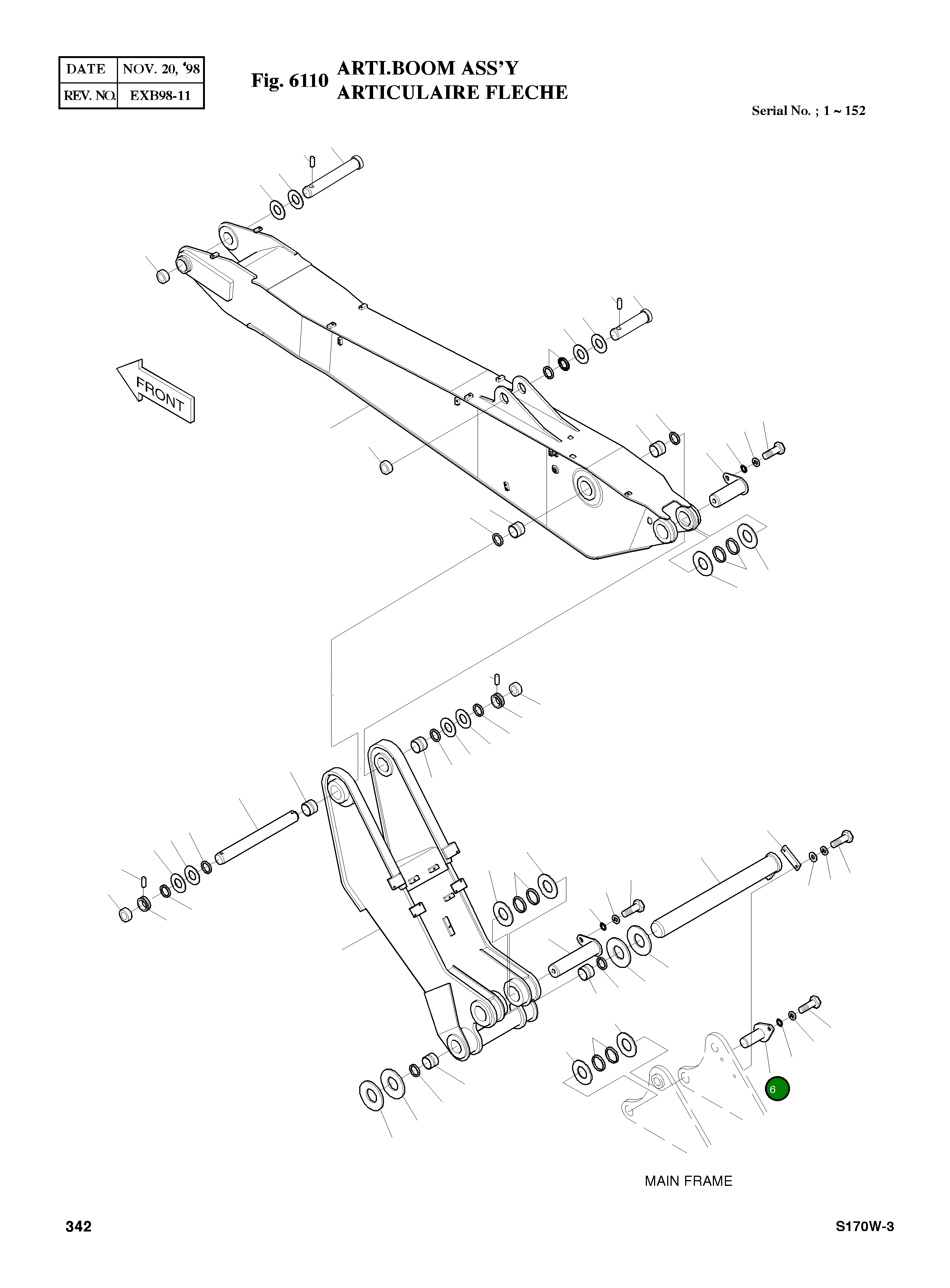 Палец 2123-4059A Komatsu