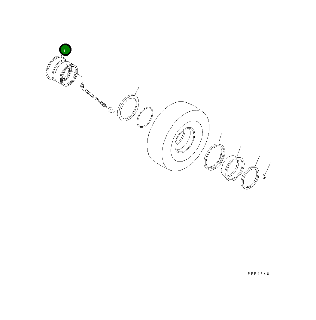 Основание обода 421-30-32210 Komatsu