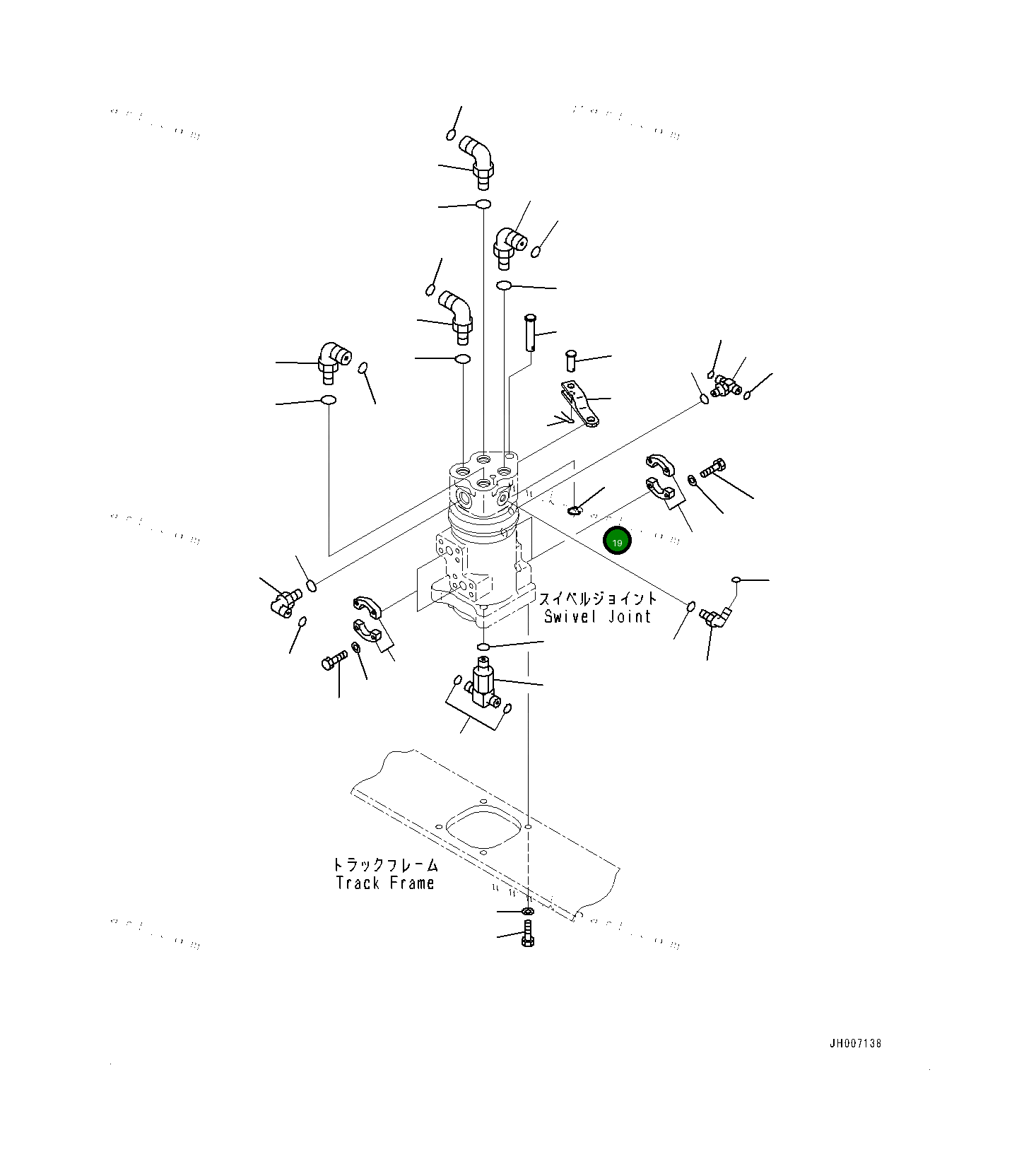 Палец 22U6224420 Komatsu