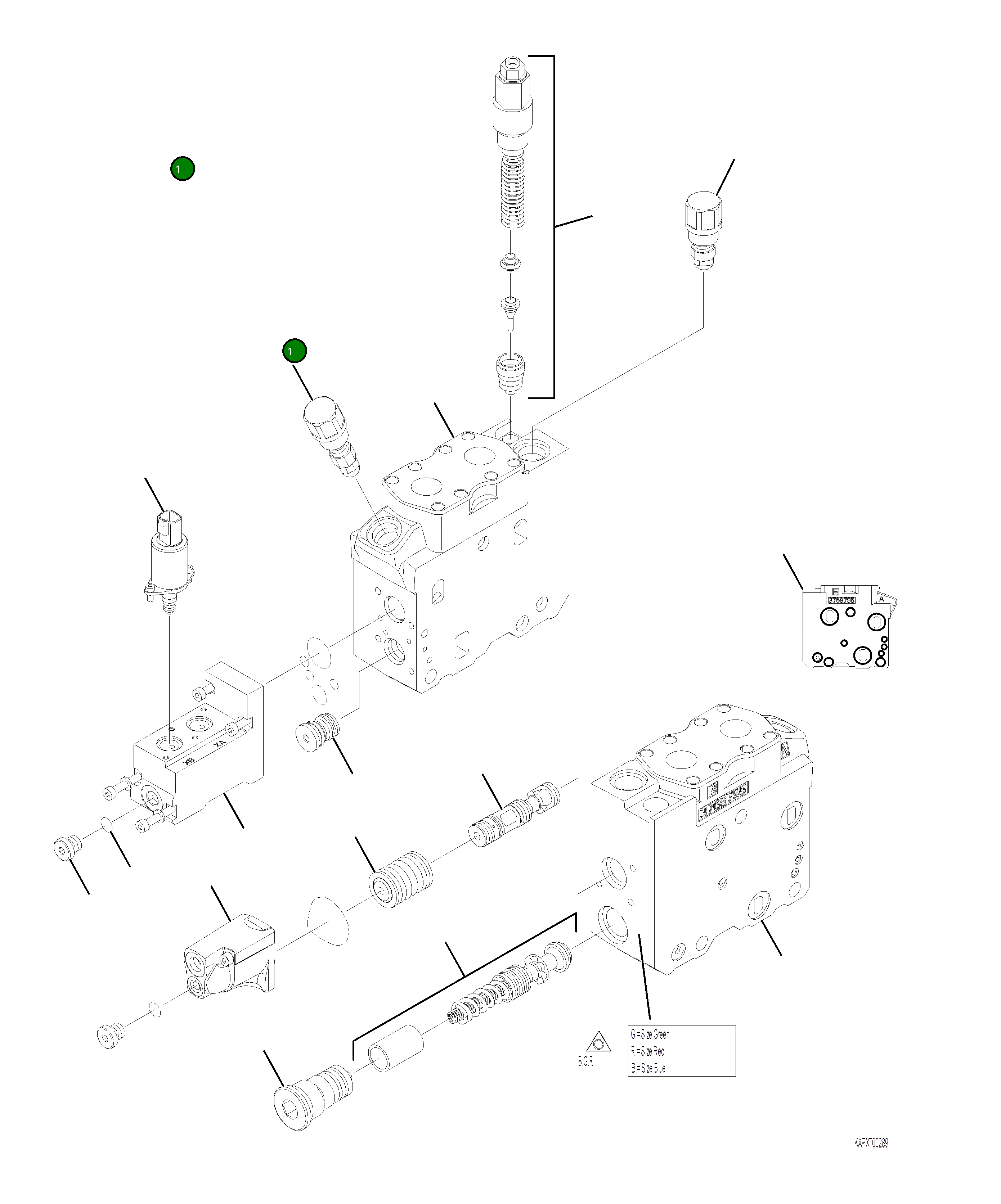 Клапанный блок поворота 4A1-60-26850 Komatsu