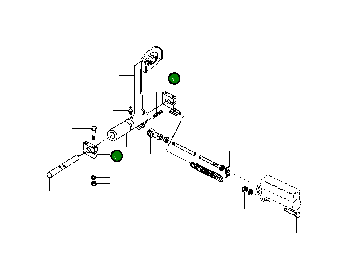 Опорный блок 62 645 Komatsu