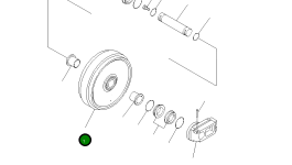Направляющее колесо 20Y-30-28421 Komatsu
