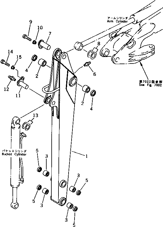 Палец 21X-70-11320 Komatsu