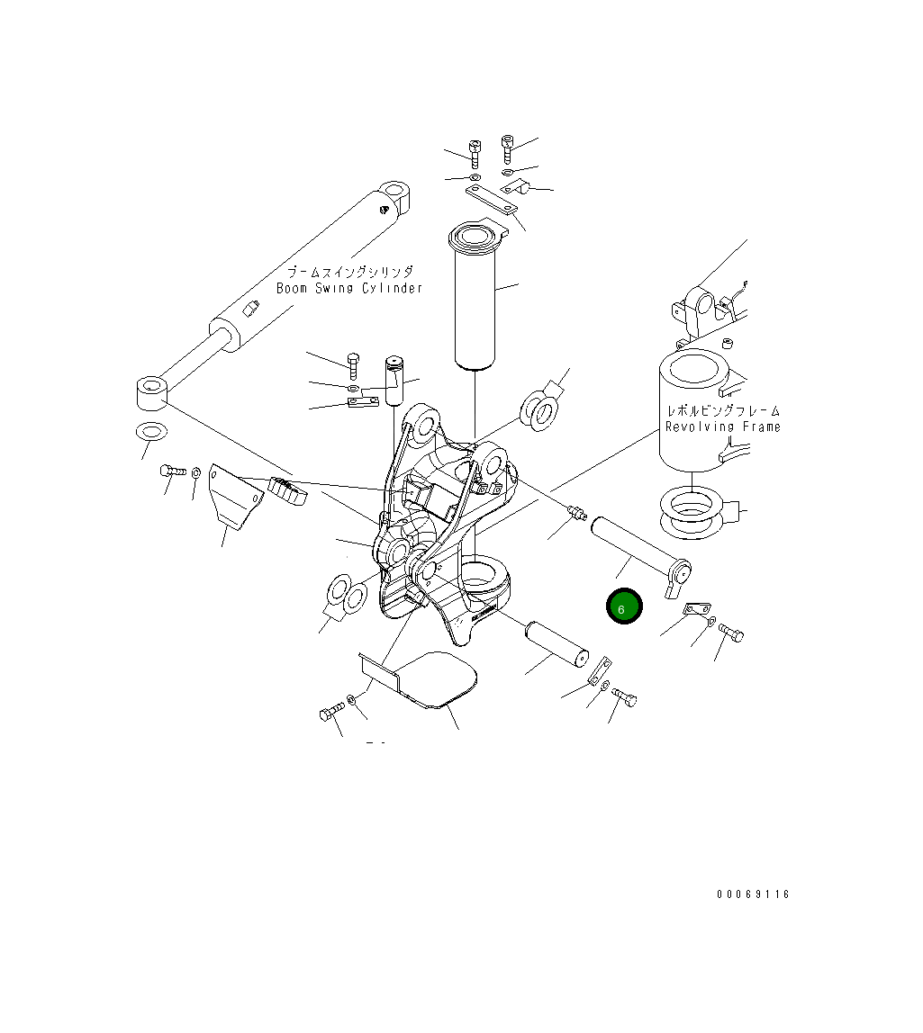 Палец 22L-70-21151 Komatsu