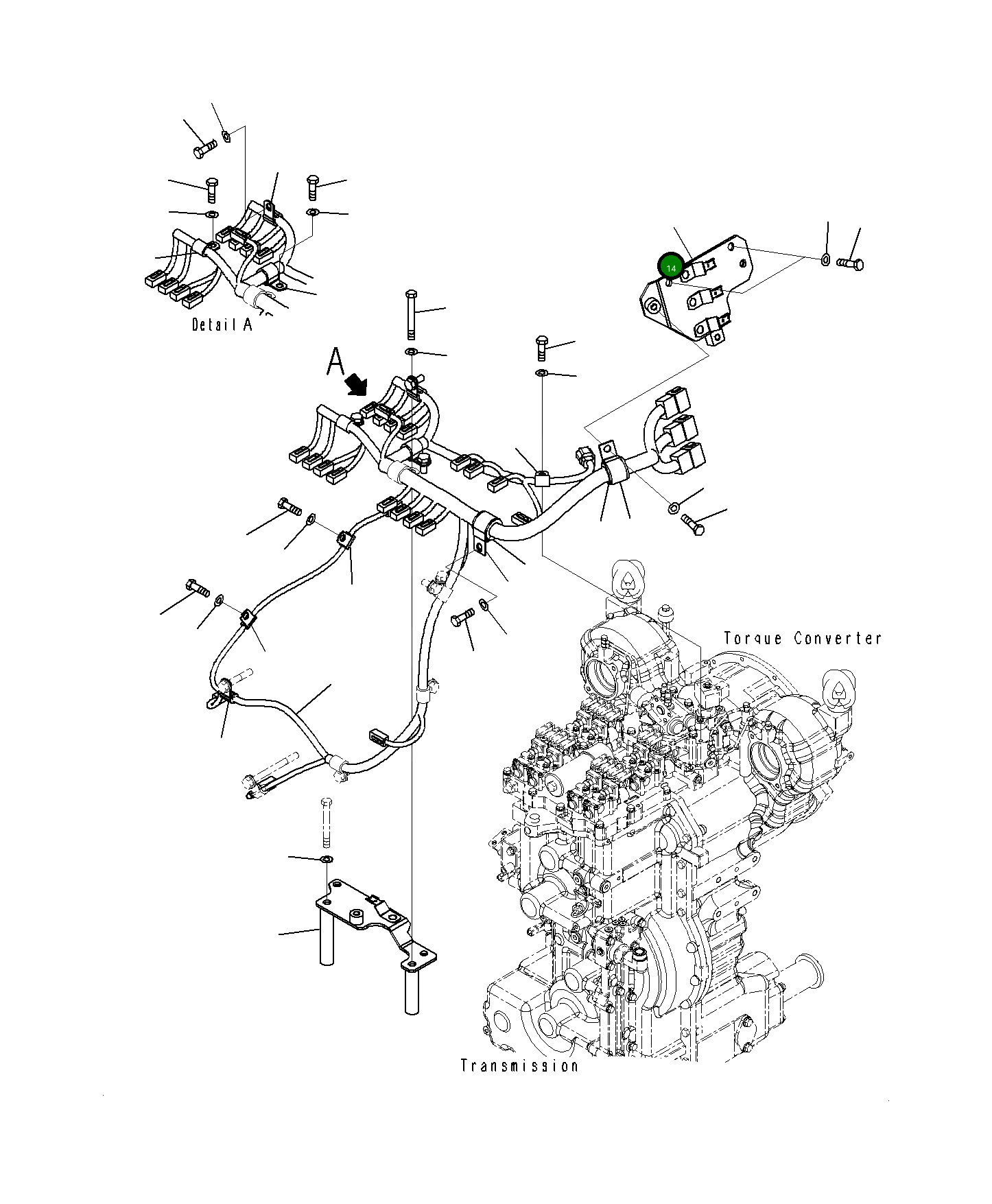 Кронштейн 23H-06-11411 Komatsu