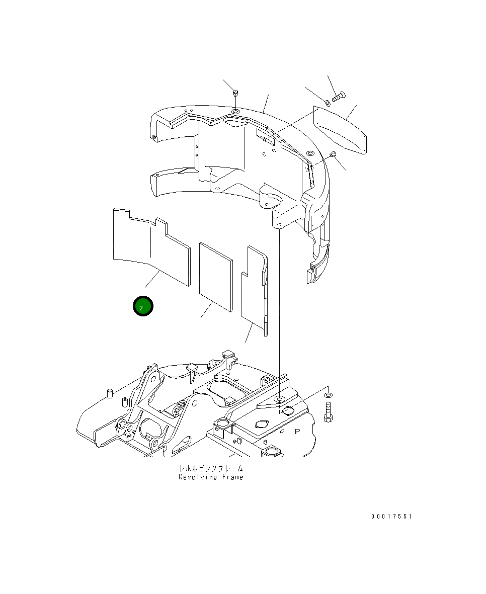 Лист 22A-46-13124 Komatsu