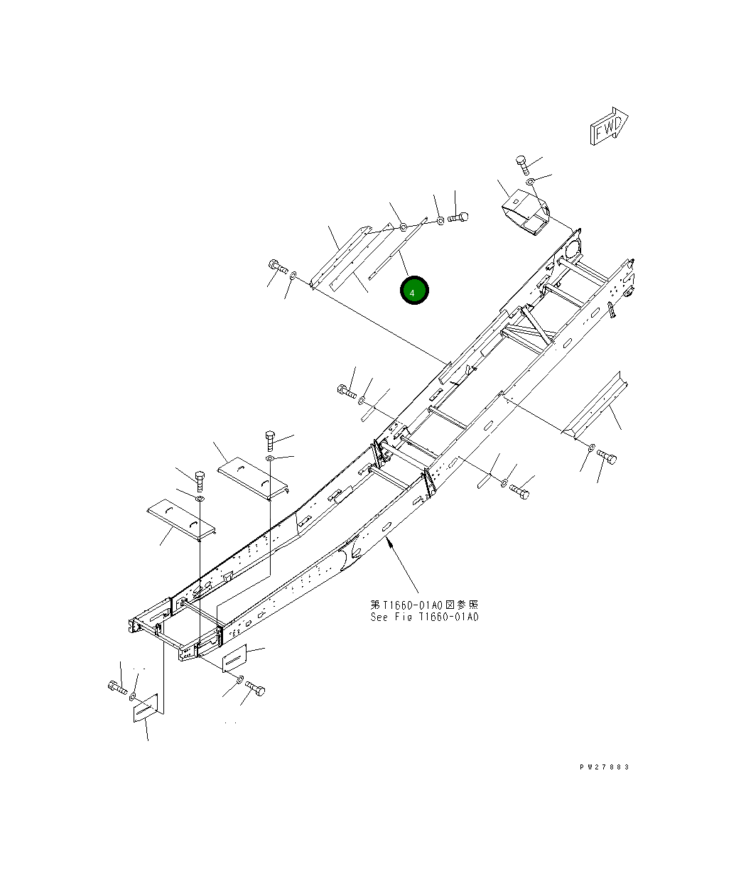 Кронштейн 8295-75-2361 Komatsu