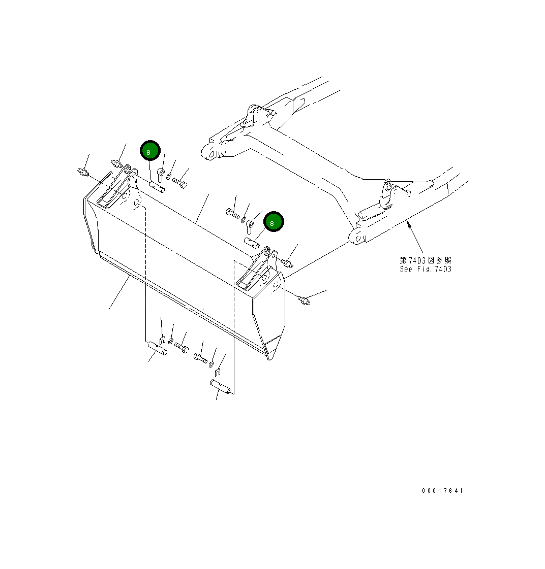 Палец 154-922-1191 Komatsu