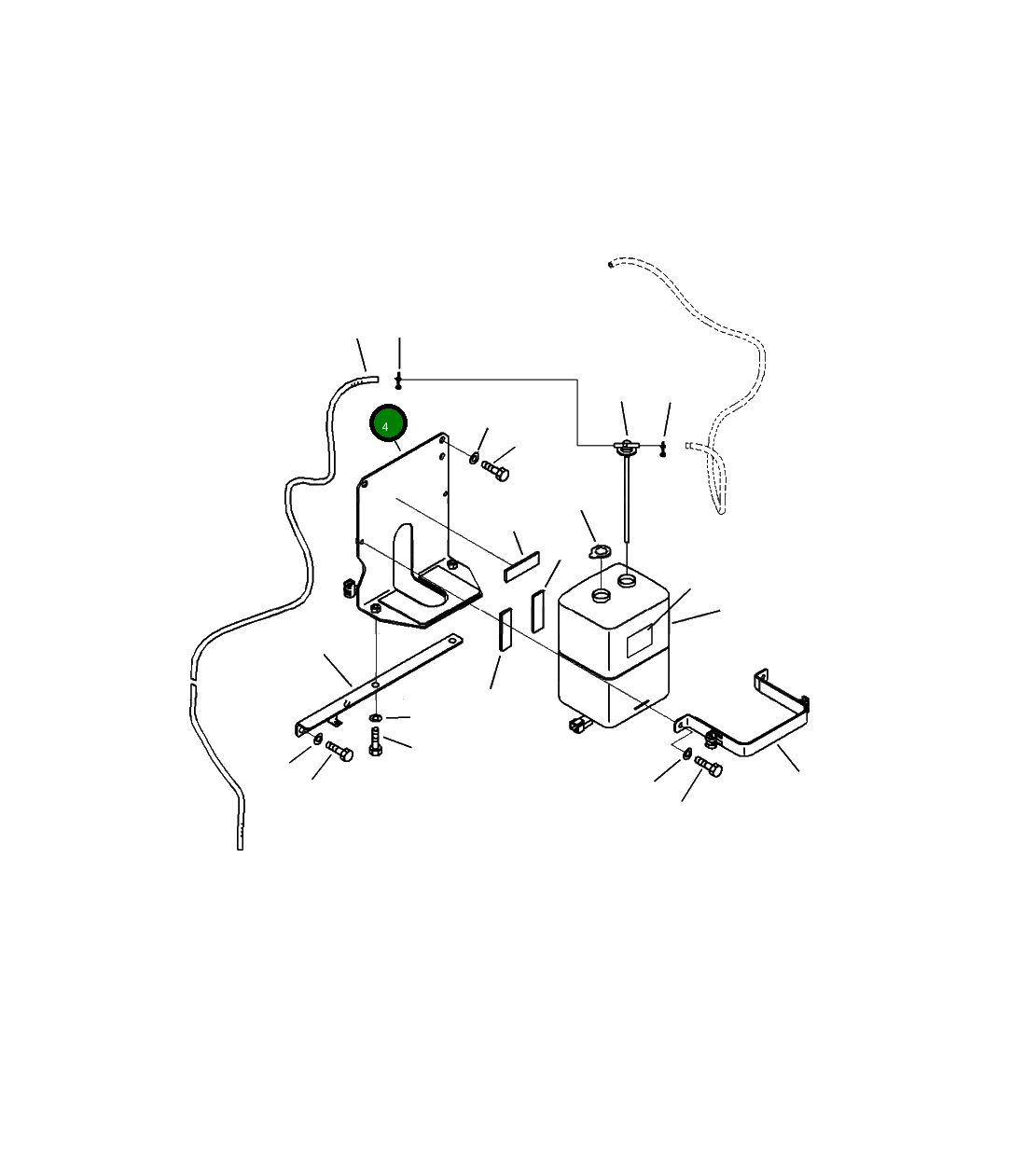 Кронштейн 208-03-41812 Komatsu